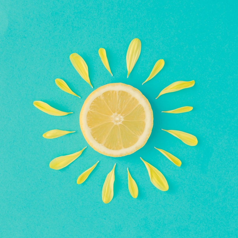 Summer Minimal Concept - Wrapped Canvas Print, 30cm H x 30cm W x 3.8cm D