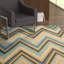 Tapis performance à chevrons crocheté à la main Hayes-22983660