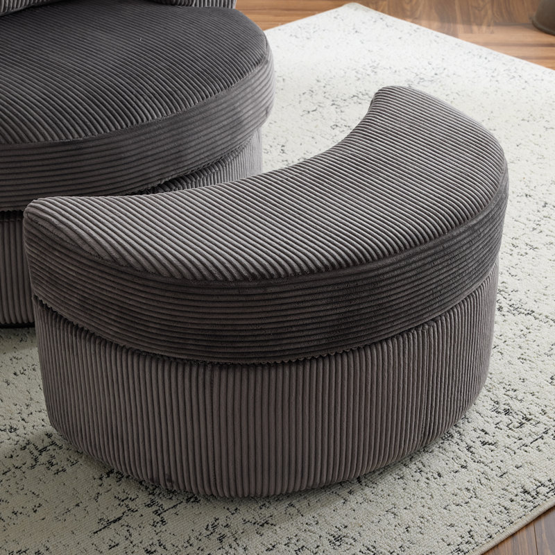 Repose-pieds 19 po, Gris
