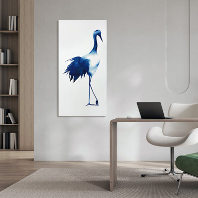 «Ink Drop Crane I», impression sur verre trempé