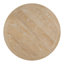 Ensemble de table de salle à manger extensible ronde avec quatre chaises rembourrées, conception de style campagne moderne, structure en bois massif, taille réglable et sièges confortables.
