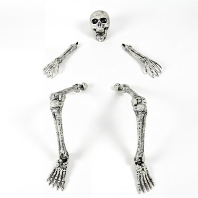 5 pièces de décorations d'Halloween squelette pour l'extérieur