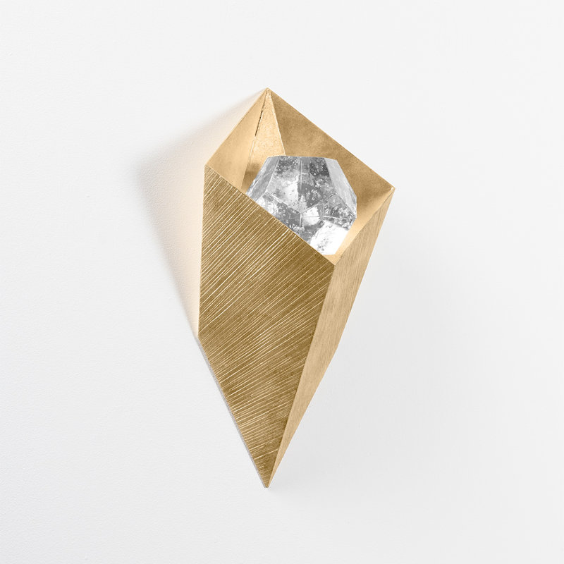 Applique murale intégrée à 1 lumière DEL CONCH par Noz Nozawa pour Corbett Lighting