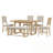 Briselle Retro 6-Piece Dining Table Set with Chairs and Bench-117217666-117217670