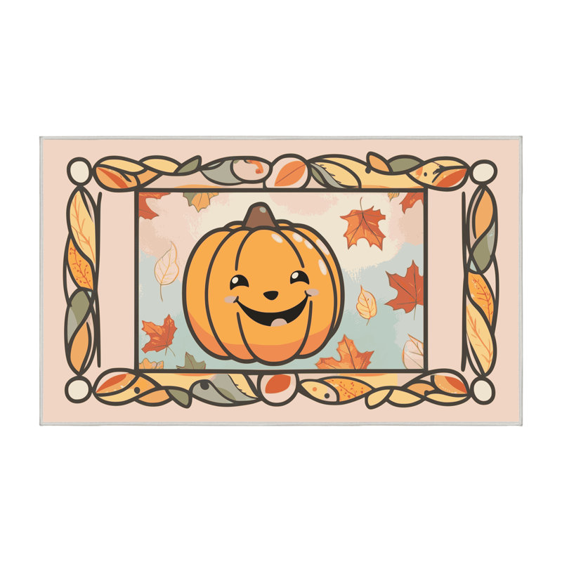 Tapis de vacances d'Halloween The Holiday Aisle®, Rectangulaire 8 pi x 10 pi