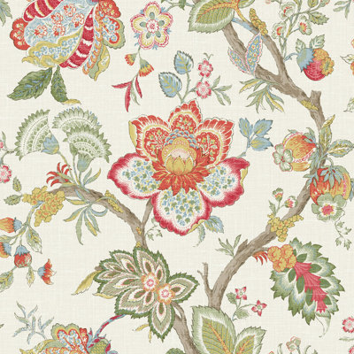 Multi Coloured 8.23m x 68.5cm Matte Wallpaper Roll