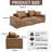 88.58''W Uphostery Sofa With Square Arm-676618646