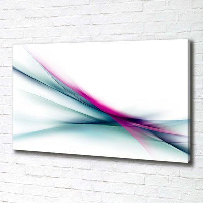 Waves Abstraction - Wrapped Canvas Print