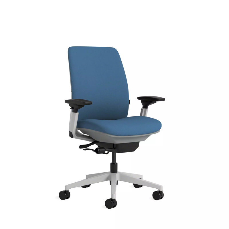 Steelcase Amia Ergonomic Task Chair, Seagull, Carpet, Harbor