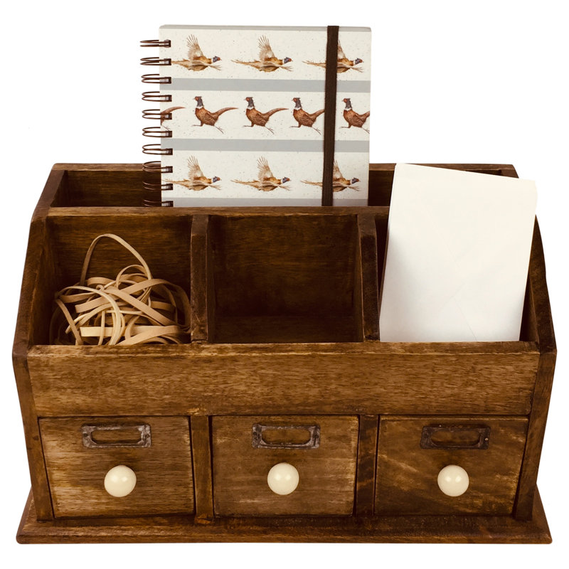 Elijah Wood Desk Organiser