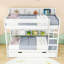 Lit superposé en bois avec lit gigogne simple et tablettes-1514239308-1514239311