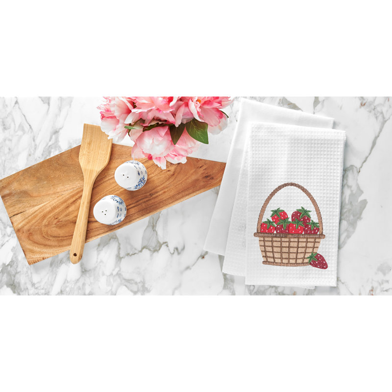 Serviette de toilette fraise