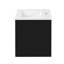 Armoire flottante murale 24 po avec armoire latérale, meuble-lavabo rectangulaire, petit lavabo de salle de bain avec trou de robinet simple et trop-plein