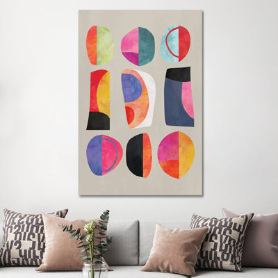 Colored Pieces VIII by Angel Estevez - Gallery-Wrapped Canvas Giclée on Canvas