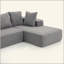 Ensemble de canapé moderne en mousse avec 5 coussins décoratifs - Conception modulaire, revêtement doux, canapé modulaire en L pour le salon