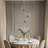 1-Light Kitchen Island Mini Pendant Light Gold