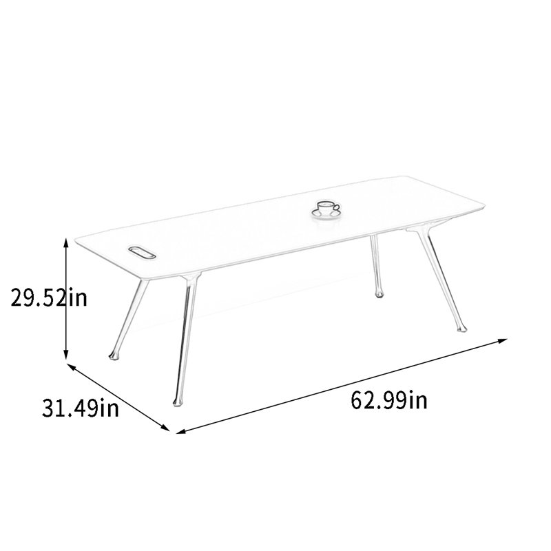 Farhat, H 29,52 po x l 62,99 po x P 31,49 po, Blanc