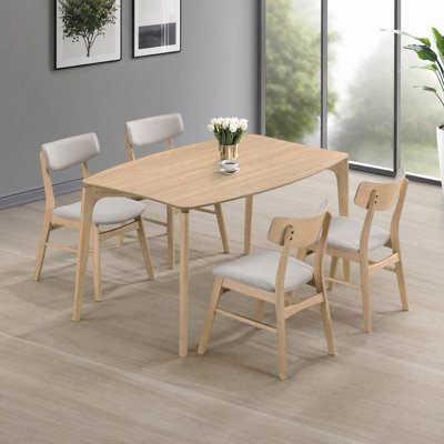 29.5" H 5-Piece Wood Dining Table Set