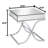 Jeffery Mirrored Glass Top End Table-51658327