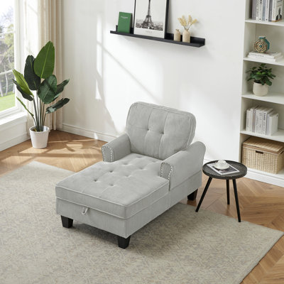 Chaise longue rembourrée
