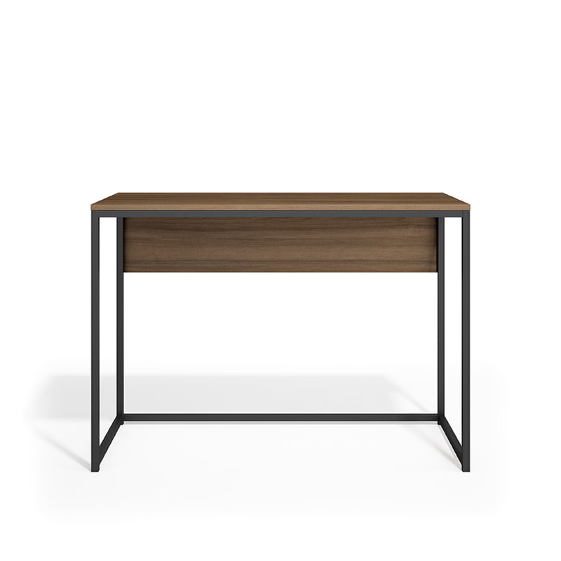 Metal Base Writing Desk, Walnut
