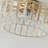 19” Glass Caged Ceiling Fan with Light, 4-light Glass Indoor Enclosed Caged Flush Mount Ceiling Fan with Light and Remote Control