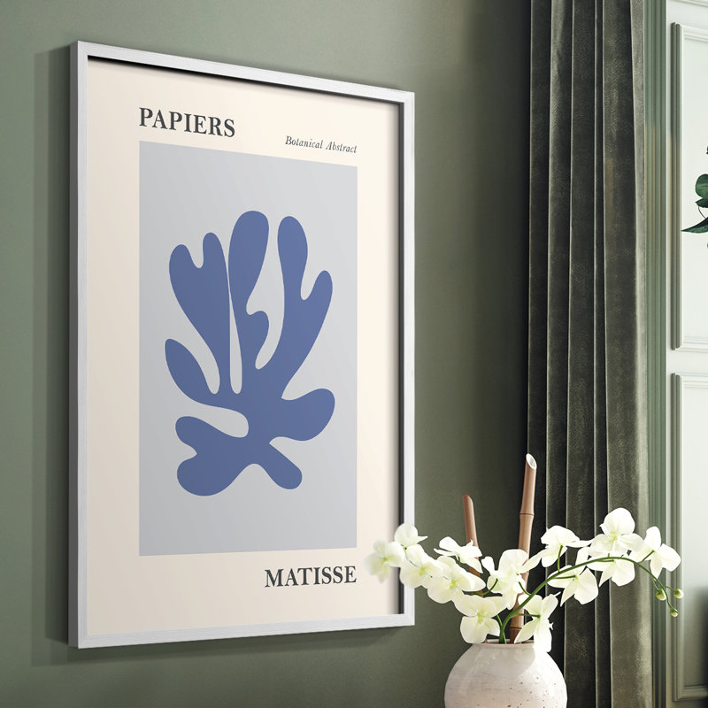 Matisse CCL XXIV, reproduction encadrée - bois massif, H 20 po x l 16 po, Blanc