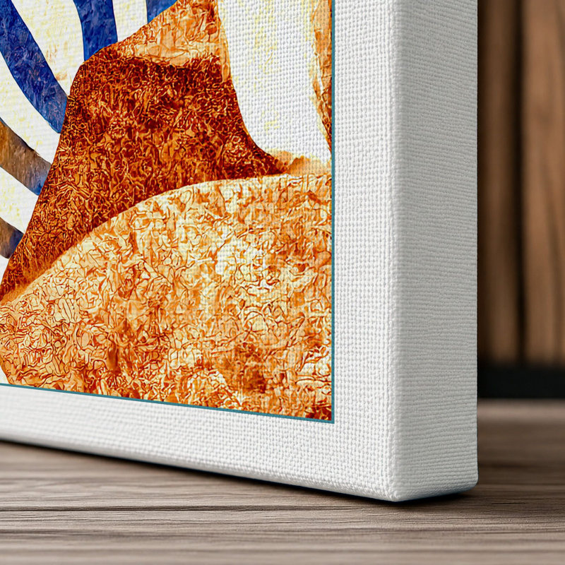 Zebra And Palms Boho - Print, 30x20 - 76.2 x 50.8 cm, White Border