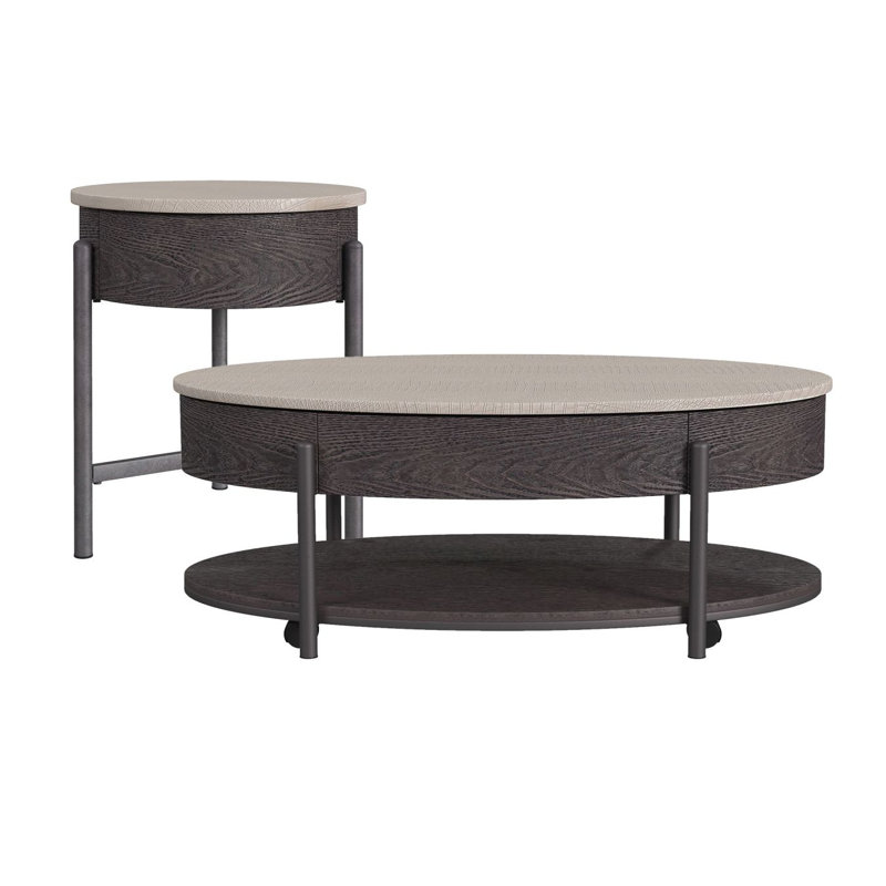 2 Piece Occasional Table Set With Coffee Table And End Table