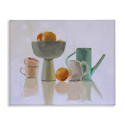 Art mural sur toile Reflection Pottery Still Life