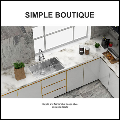 Évier de cuisine encastrable 30 po x 18 po x 10 po en acier inoxydable
