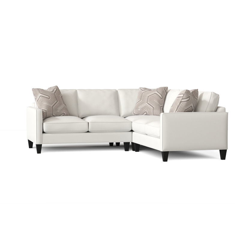 Calvin Upholstered L-Shaped Sectional Symmetrical, Akiko Cement, Zeng Cobblestone