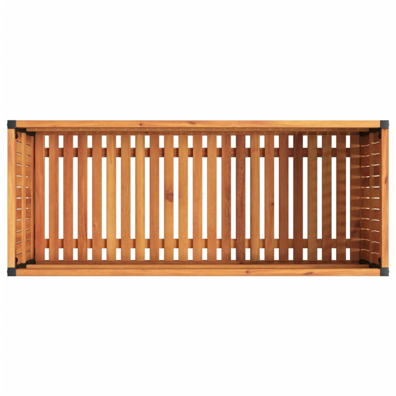 14 Wood Planter, 45cm H x 110cm W x 44cm D