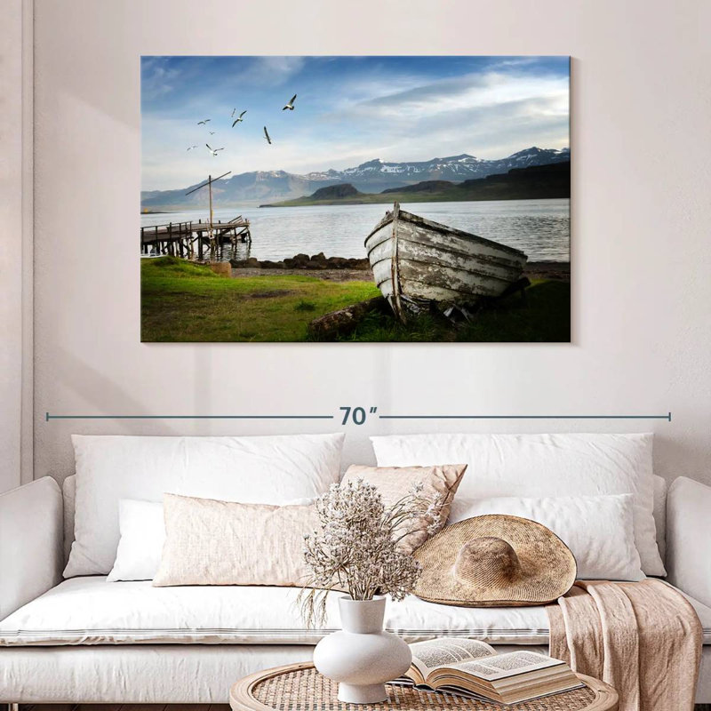 Mehar Icelandic Fishing Boat, 32" H x 48" W
