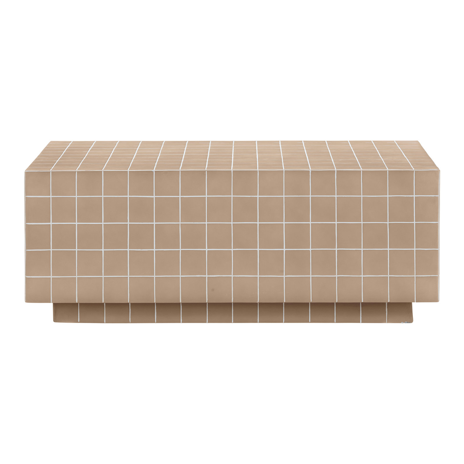 39" Tile Coffee Table, Taupe