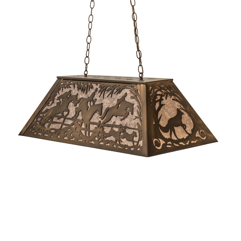 Rustic Lodge 6 - Light Pendant, 22" - 44" H x 33" W x 17" D