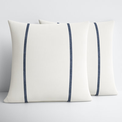 Sansa Striped Outdoor Reversible Throw Pillow