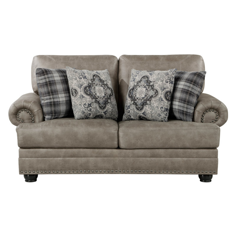 Ferland Upholstered 72'' Sofa, Brown