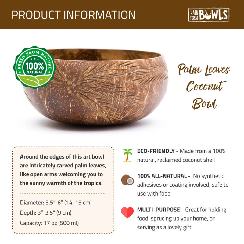 17 oz. Coconut Dessert Bowl