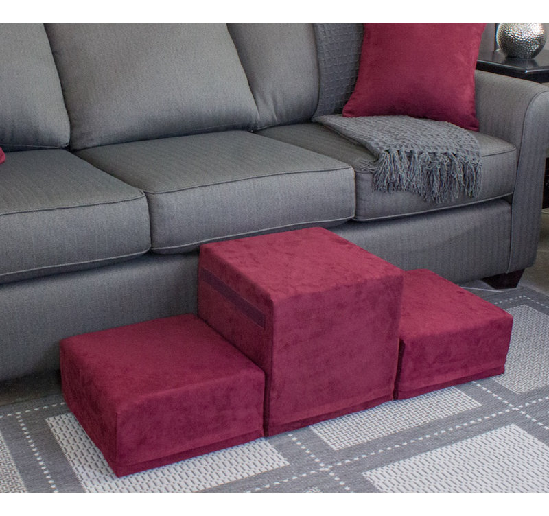 Escalier pour animal 2 marches, Pinot noir (rouge)