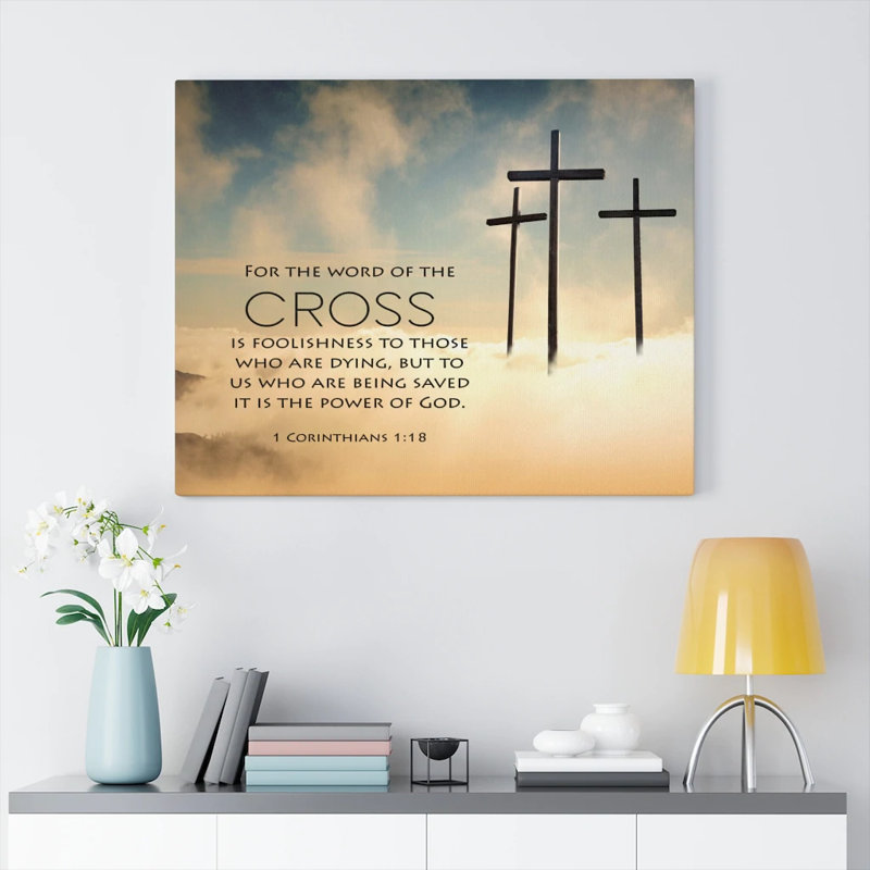 The Word of the Cross 1 - Wrapped Canvas Print, 12" H x 16" W
