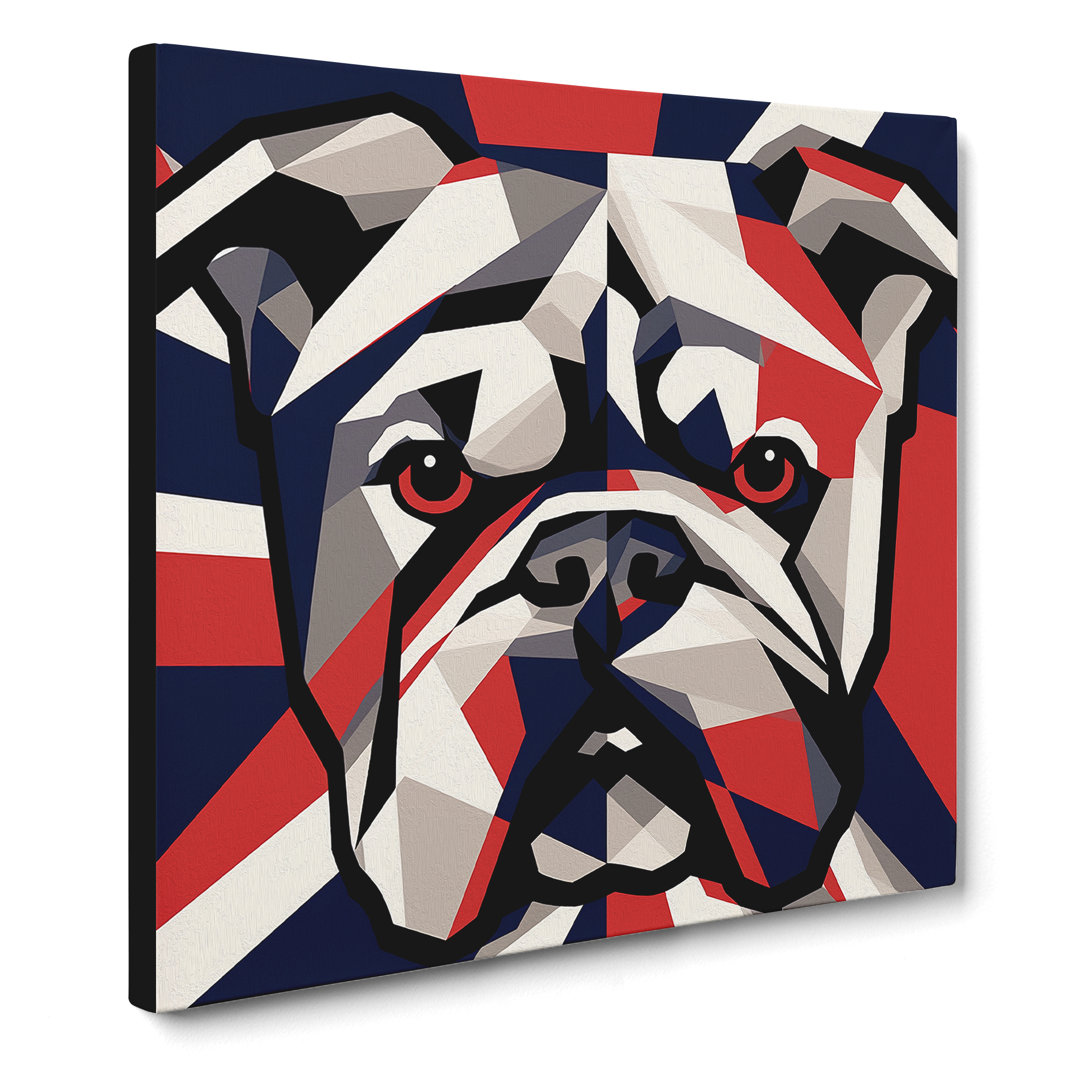 Britische Bulldogge Konstruktivismus Nr.2 - Druck