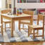 Wooden Farmhouse Table & 4 Chair Set-158479355