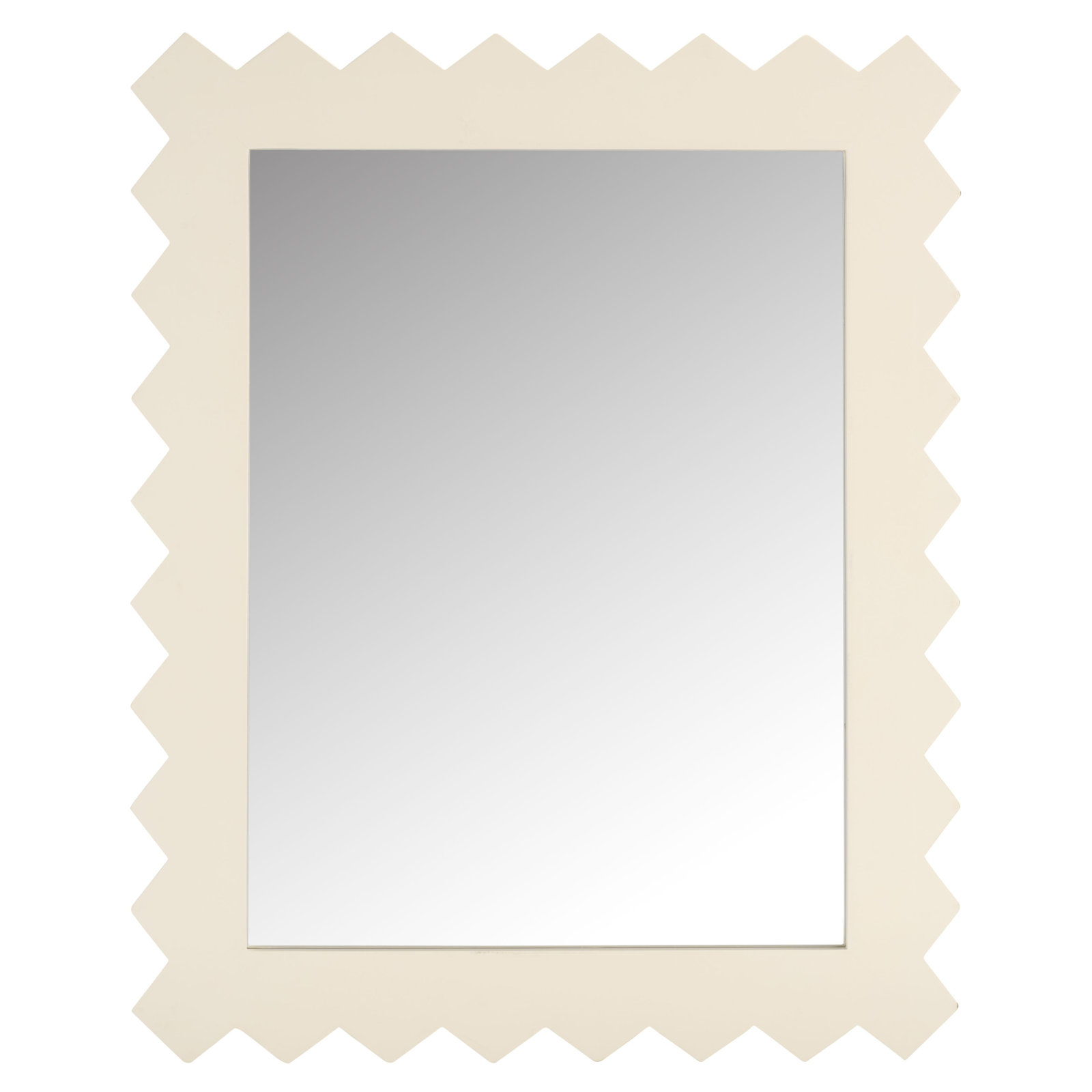 Nell Rectangle Wall Mirror, White