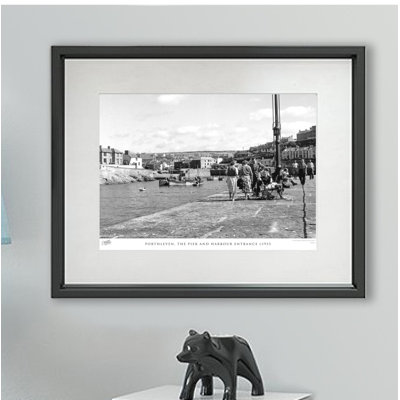 Porthleven, The Pier And Harbour Entrance C1955 - Single Picture Frame Print
