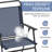 Sibele Steel Outdoor Folding Dining Armchair-927411279