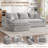 Boneless 103" Boneless Compressed Sectional Couch No Assembly Required With Pillows-62584985-61106479
