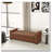 57.7" Wide Faux Leather Bench-897822420