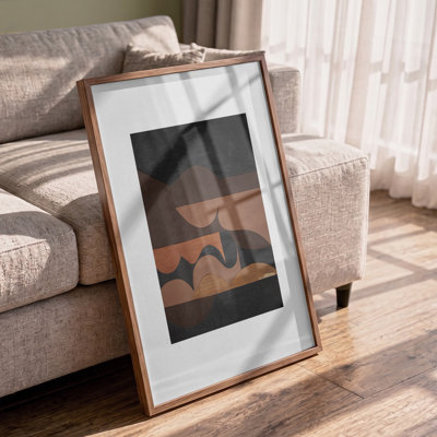 Earthy Organic Shapes par Cyrille Gulassa - Art mural abstrait