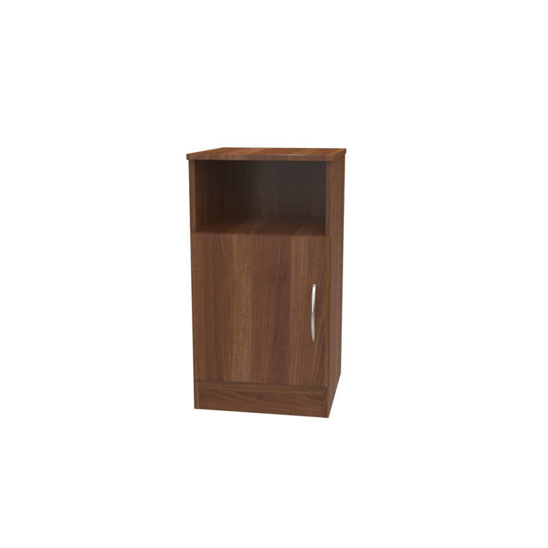 Avon Fully Assembled Avon 1 Door Cabinet Noche Walnut